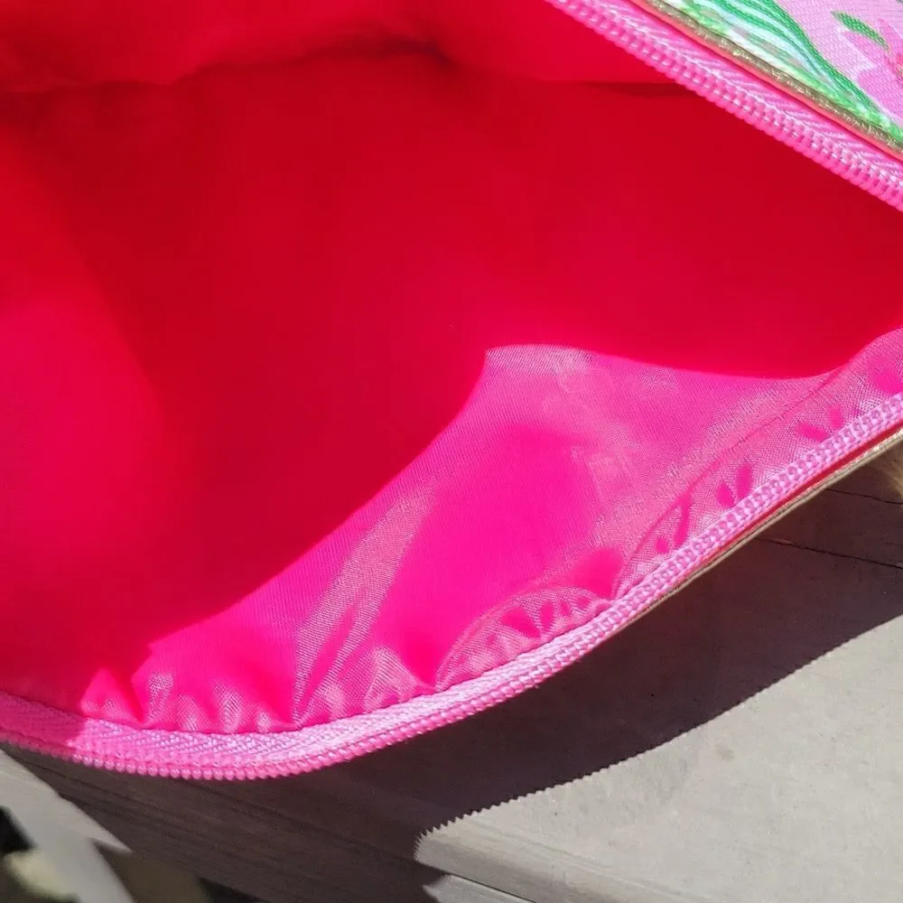 Lilly Pulitzer Estee Lauder makeup bag